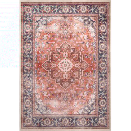 WASHABLE RUG RED BLUE 2X3 |