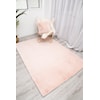 MDA Rugs Rabbit Collection FAUX RABBIT PINK PILLOW |