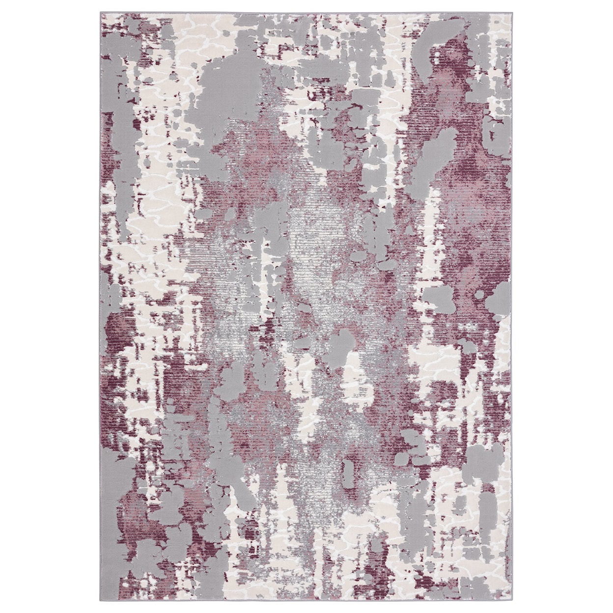 MDA Rugs Petra Collection PETRA 2X8 WHITE ROSE AREA RUG |
