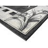 MDA Rugs Rhodes Collection RHODES 5X8 BLACK & WHITE AREA RUG |