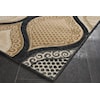 MDA Rugs Rhodes Collection RHODES 8X11 GOLD/BLACK AREA RUG |