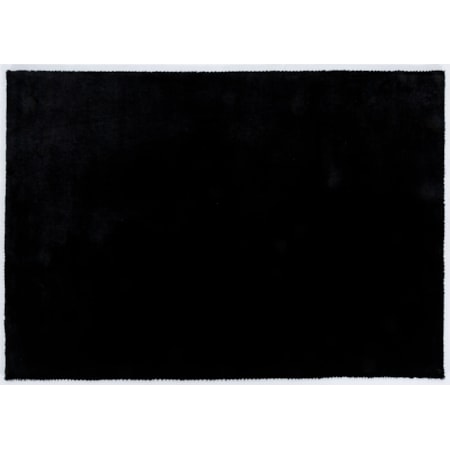 8 X 10 FAUX RABBIT BLACK #2 RUG |