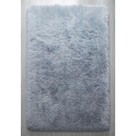 MANHATTAN 5X8 GREY OVAL SHAG | AREA RUG