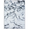 MDA Rugs Luxury Collection LUXURY 5X7 WHITE BLACK GOLD |