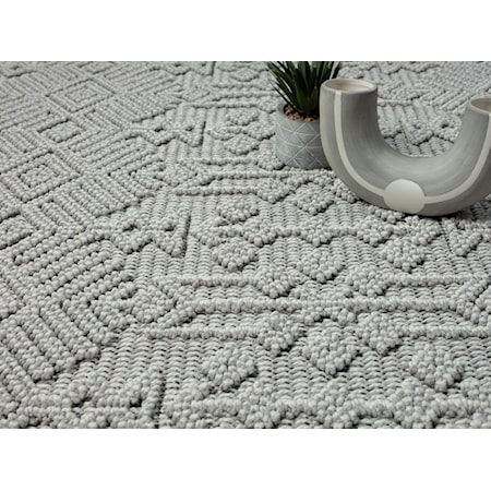 ENJOY LIGHT GREY 5X8 AREA  RUG |