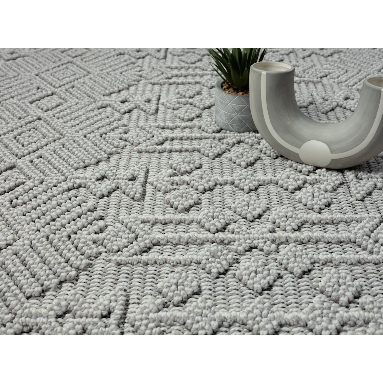 MDA Rugs Enjoy Collection ENJOY LIGHT GREY 5X8 AREA  RUG |