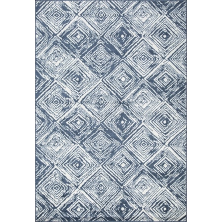 KRISELIA 8X11 BLACK WHITE AREA RUG. |