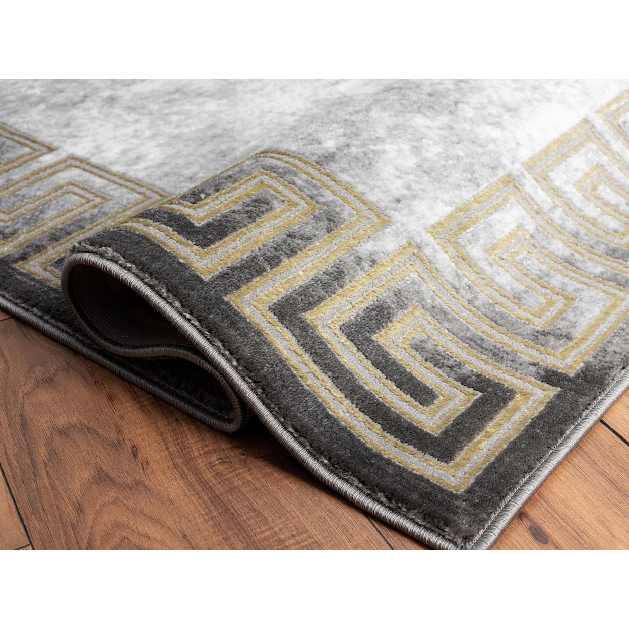 MDA Rugs Brooklyn Collection BROOKLYN 5X8 GOLD PATTERN AREA RUG |