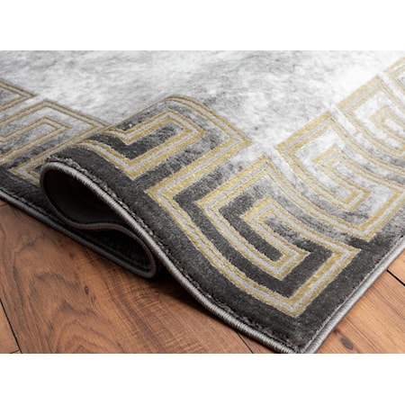 BROOKLYN 5X8 GOLD PATTERN AREA RUG |