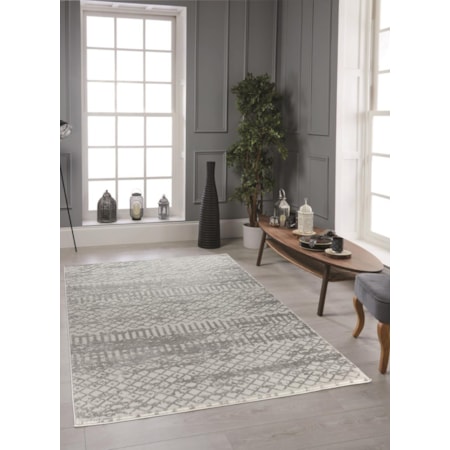 MAZ 8X11 CREAM/GREY AREA RUG |