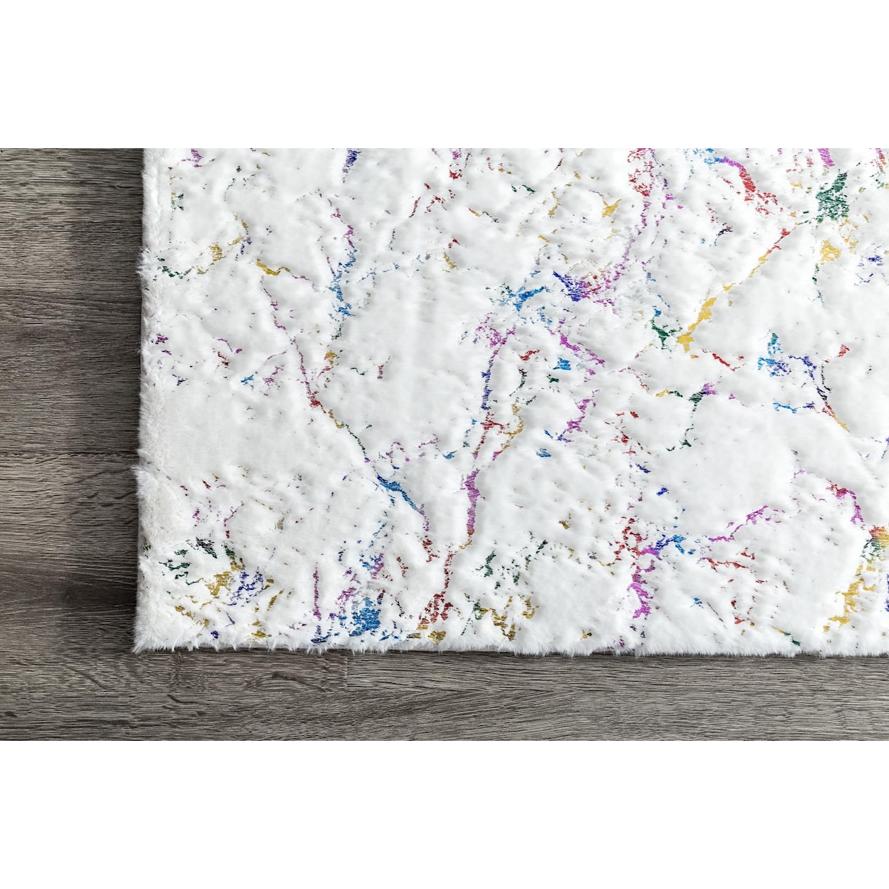 MDA Rugs Chryso Collection CHRYSO 5X7 WHITE CONFETTI AREA | RUG