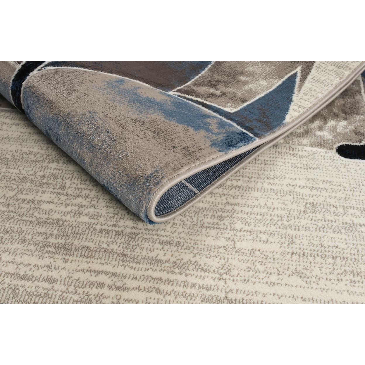 MDA Rugs Rhodes Collection RHODES 8X11 BROWN/BLUE AREA RUG |