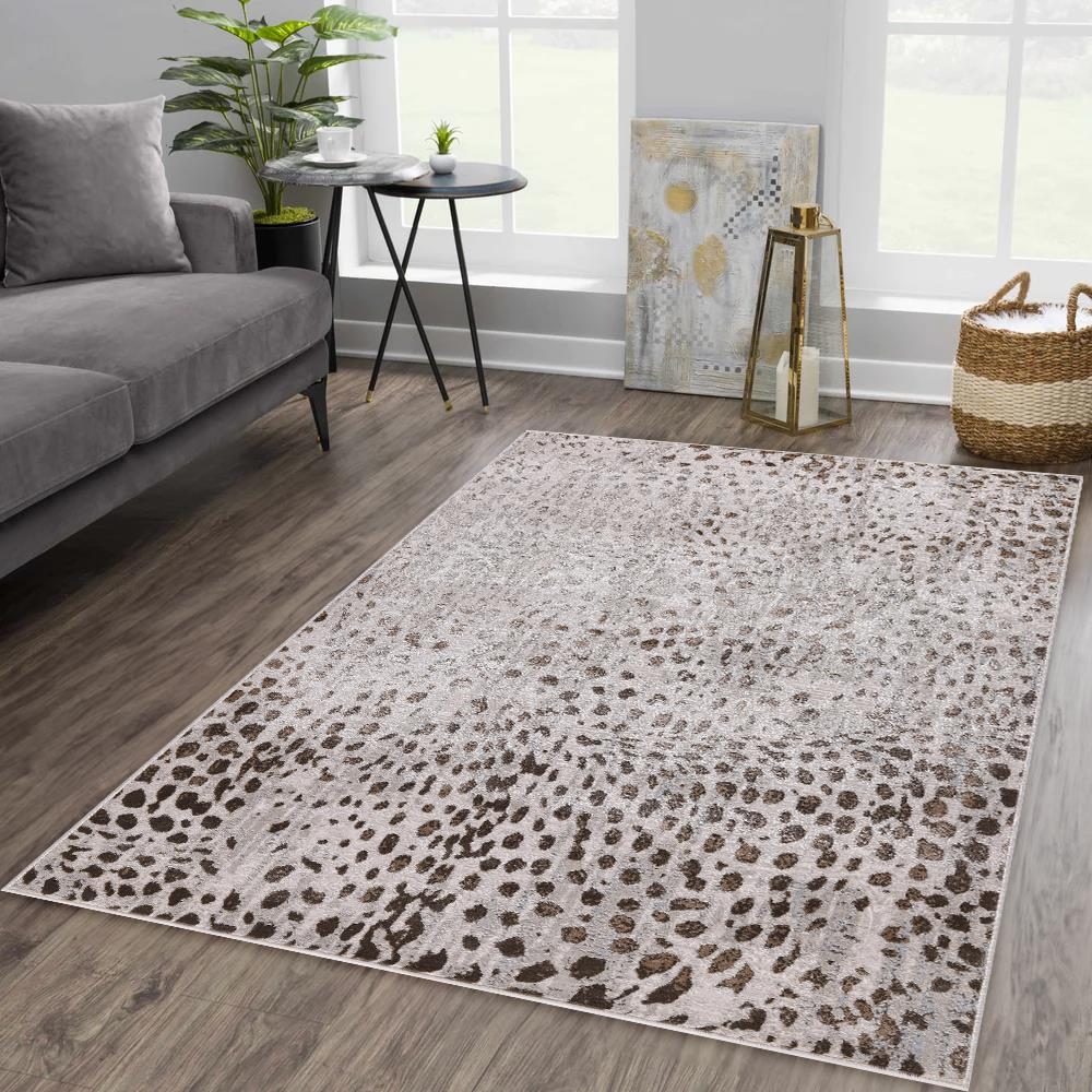 NEVADA COLLECTION 25541 NEVADA 5X8 BROWN GREY SPOTS AREA | RUG | 7 Day ...