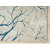 MDA Rugs Ksamil Collection KSAMIL 5X8 TEAL TREE AREA RUG |