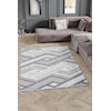 MDA Rugs Milos Collection MILOS GREY/WHITE 8X11 AREA  RUG |