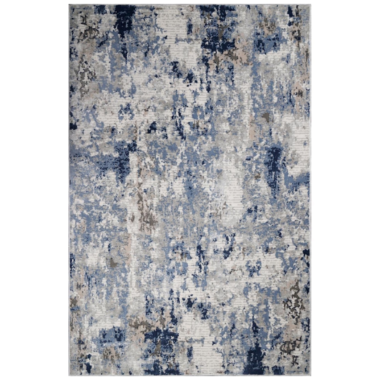 MDA Rugs Trendy Collection TRENDY 8X11 BLUE/GREY AREA RUG |