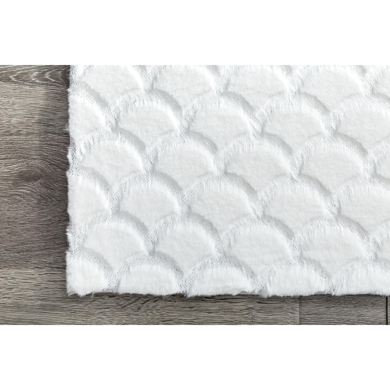 MDA Rugs Chryso Collection CHRYSO 5X7 WHITE/SILVER RUG |