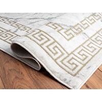 BROOKLYN 5X8 WHITE MARBLE AREA | RUG