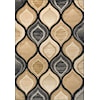 MDA Rugs Rhodes Collection RHODES 8X11 GOLD/BLACK AREA RUG |