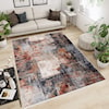 MDA Rugs Anna Collection ANNA 5X8 BLACK RED AREA RUG |
