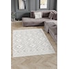 MDA Rugs Milos Collection MILOS WHITE 8X11 AREA  RUG |