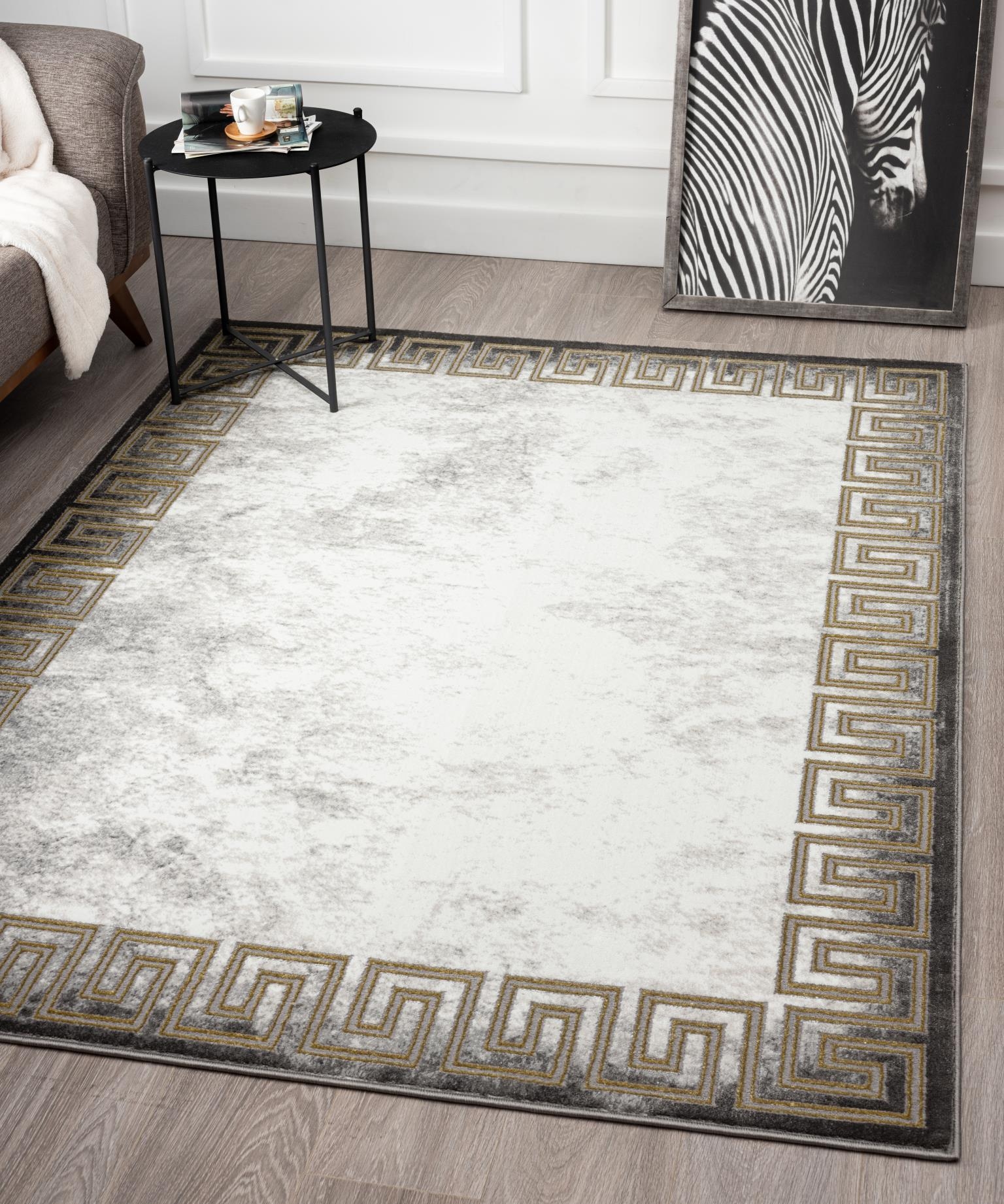 BROOKLYN 5X8 GOLD PATTERN AREA RUG |
