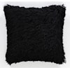 MDA Rugs Pillows SHAGGY 17 20X20 BLACK SHAG PILLOW |