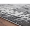 MDA Rugs Petra Collection PETRA 2X8 WHITE GREY AREA RUG |