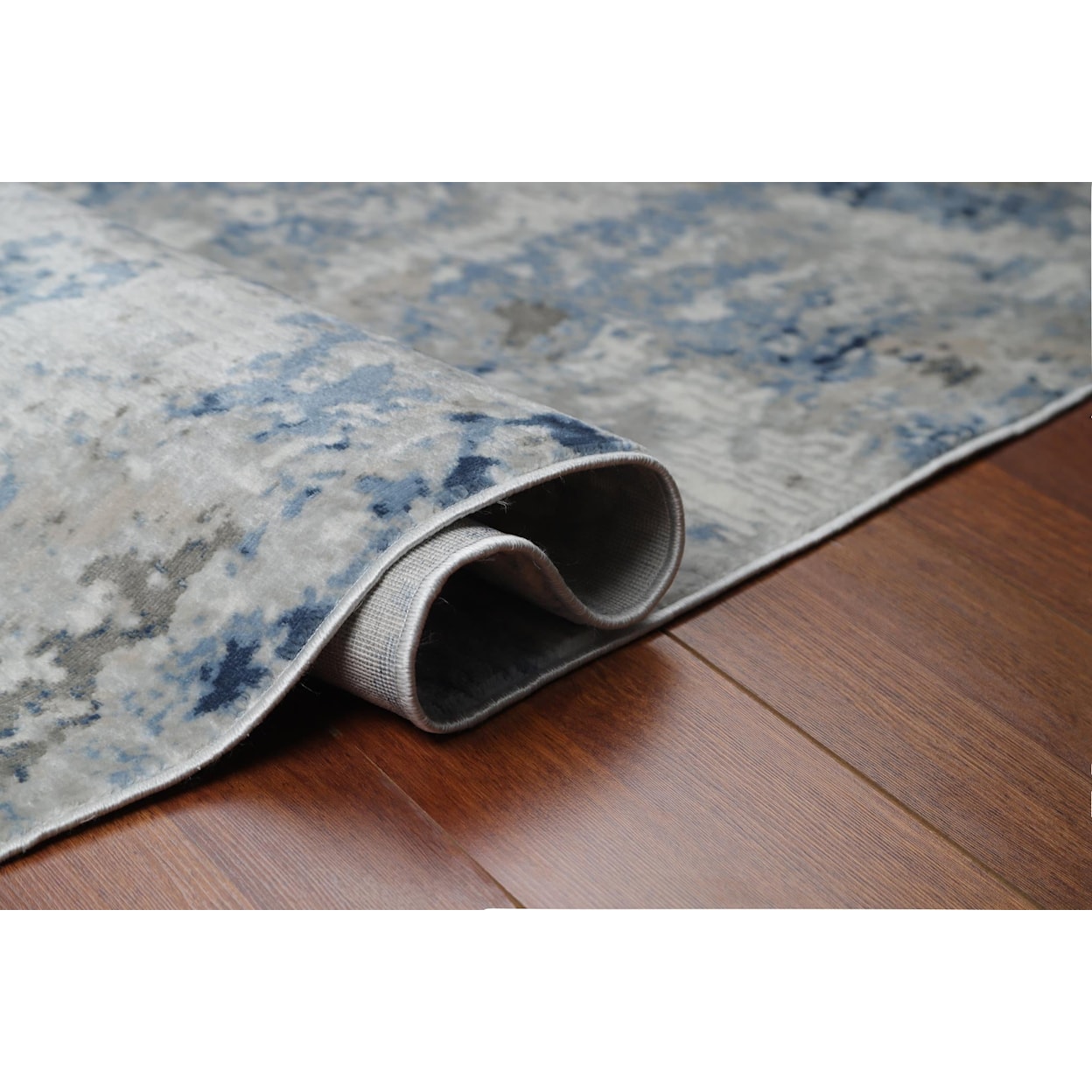MDA Rugs Trendy Collection TRENDY 2X8 BLUE/GREY AREA RUG |