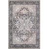 MDA Rugs Anna Collection ANNA 8X10 BLACK/ BROWN AREA RUG |