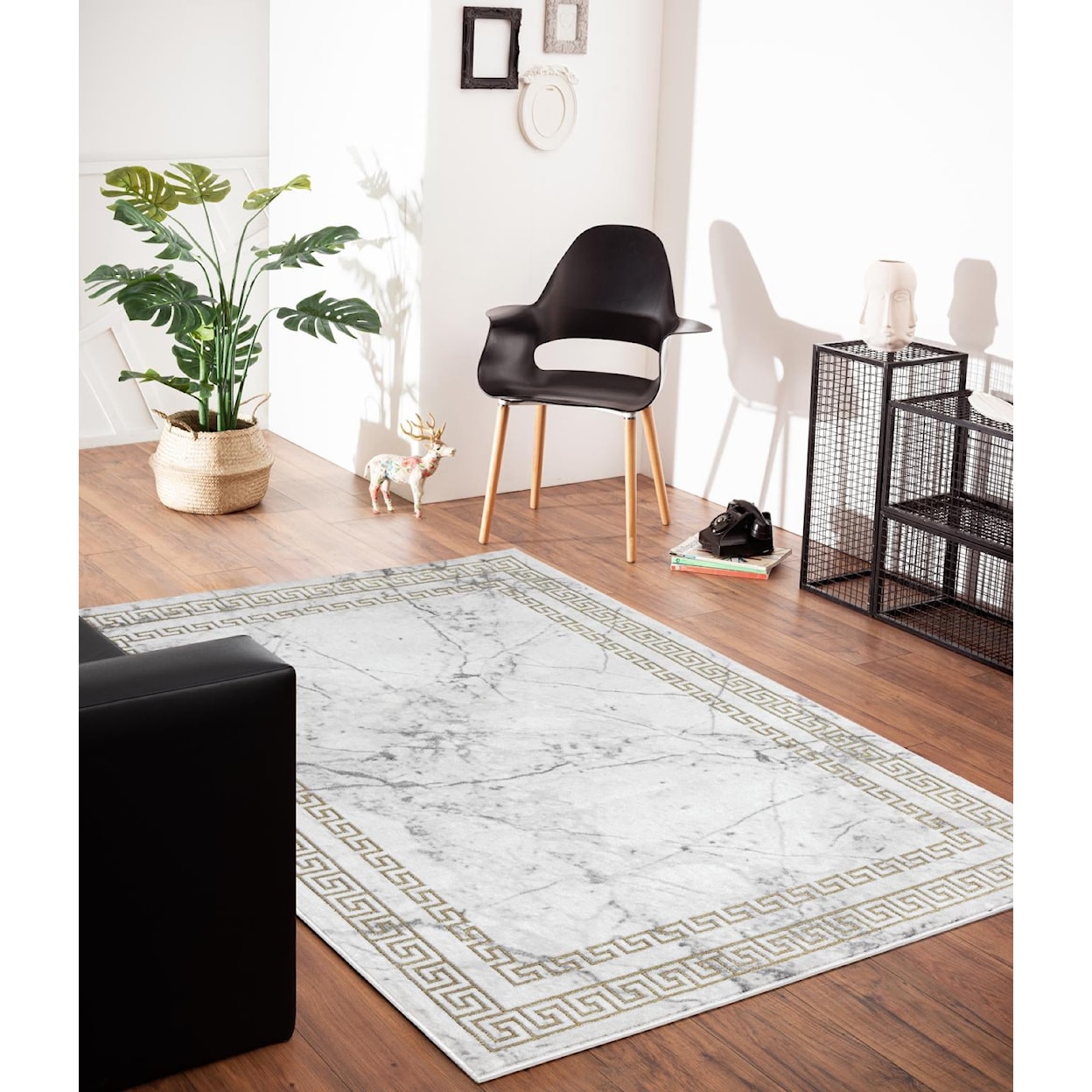 MDA Rugs Brooklyn Collection BROOKLYN 8X11 WHITE MARBLE AREA | RUG