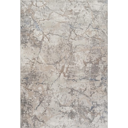 ELITE 8X10 SILVER WHITE AREA RUG |