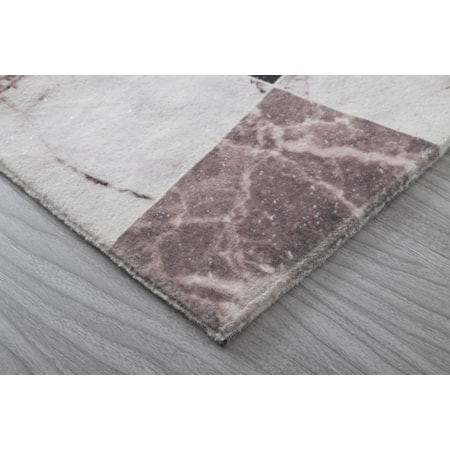 RETRO 5X7 BROWN/BEIGE AREA RUG |