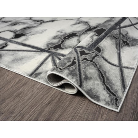 RILEY 5X8 BLACK WHITE AREA RUG |