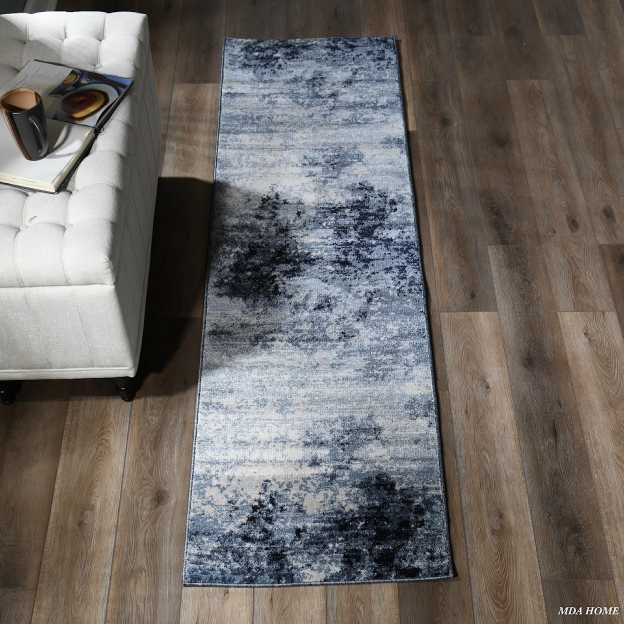 MDA Rugs Angel Collection ANGEL 8X10 GREY/BLACK AREA RUG |