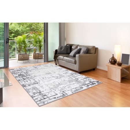 PETRA 8X11 WHITE/GREY AREA RUG |