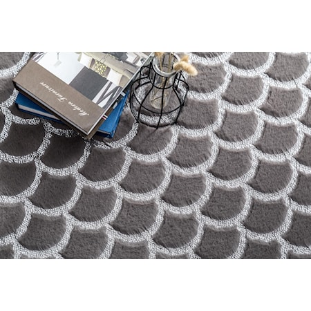 CHRYSO 5X7 GREY/SILVER RUG |