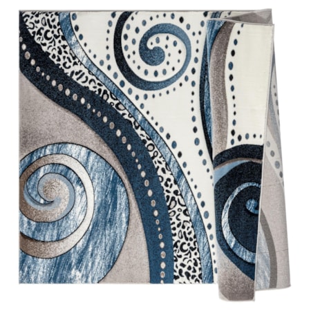 RHODES 2X3 BLUE/GREY AREA RUG |