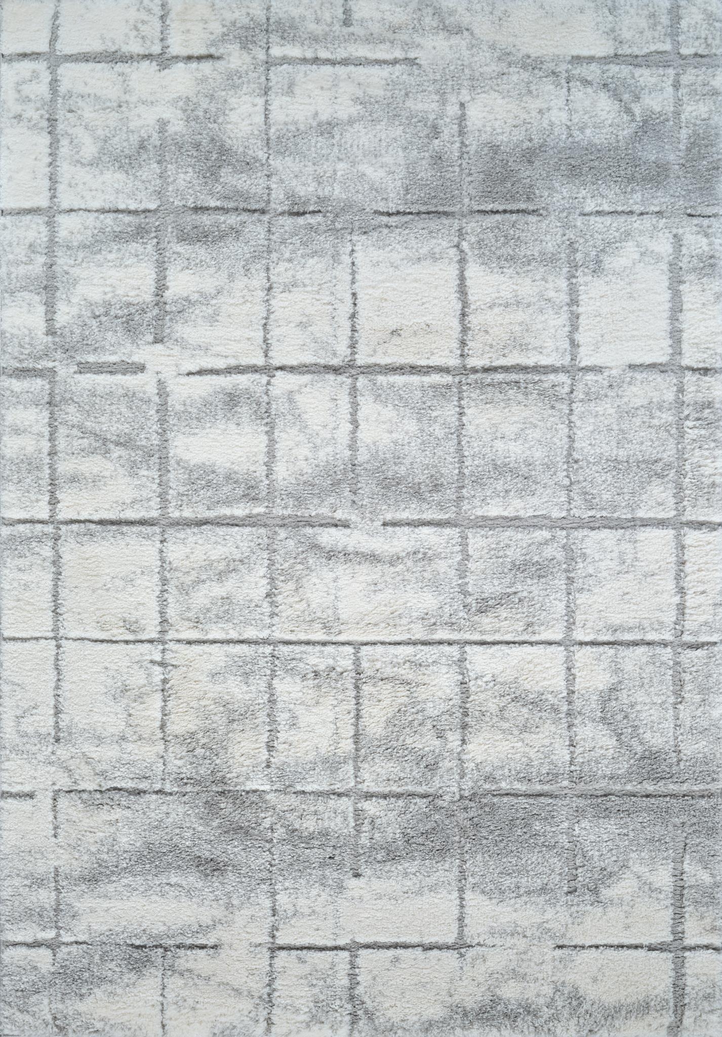 KOLKATA 8X10 GREY SILVER AREA RUG |