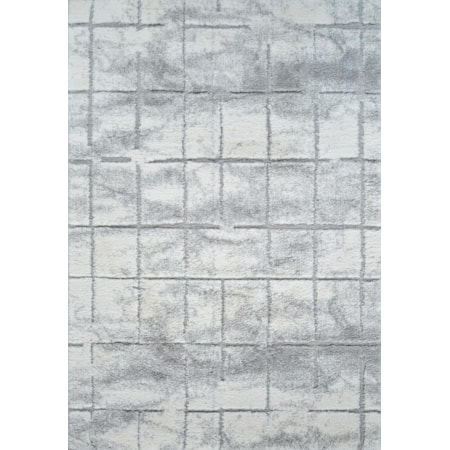 KOLKATA 8X10 GREY SILVER AREA RUG |