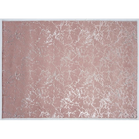 CHRYSO 5X7 PINK TEXTURE AREA RUG |