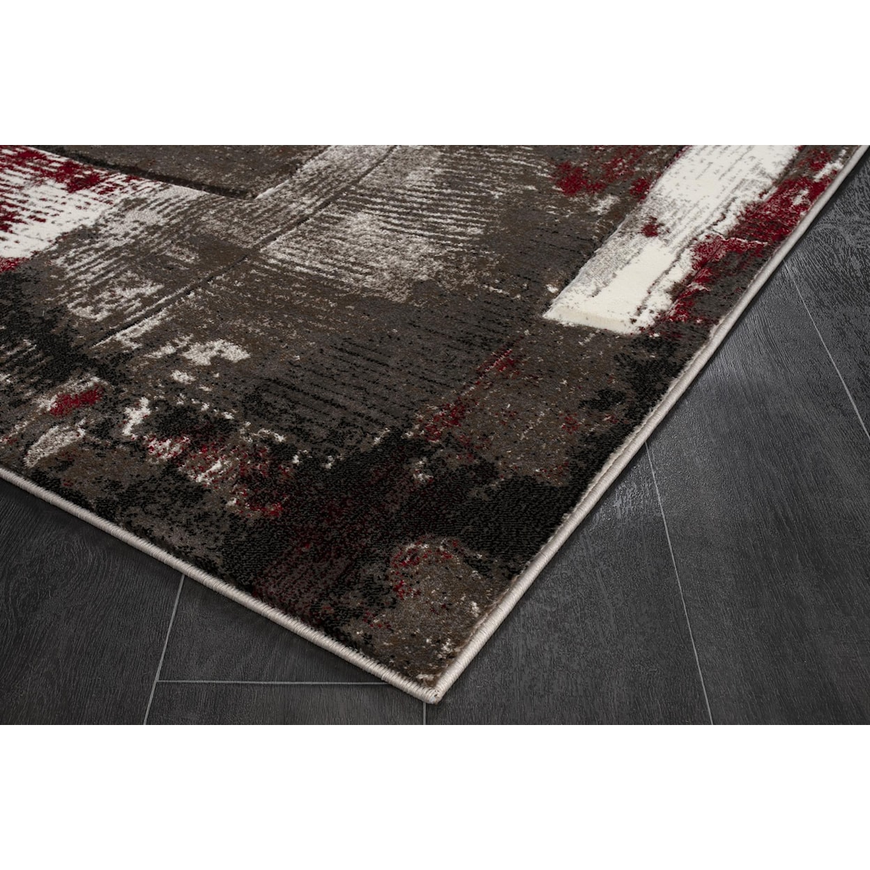 MDA Rugs Rhodes Collection RHODES 5X8 RED/BROWN AREA RUG |