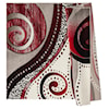 MDA Rugs Rhodes Collection RHODES 8X11 RED/CREAM AREA RUG |