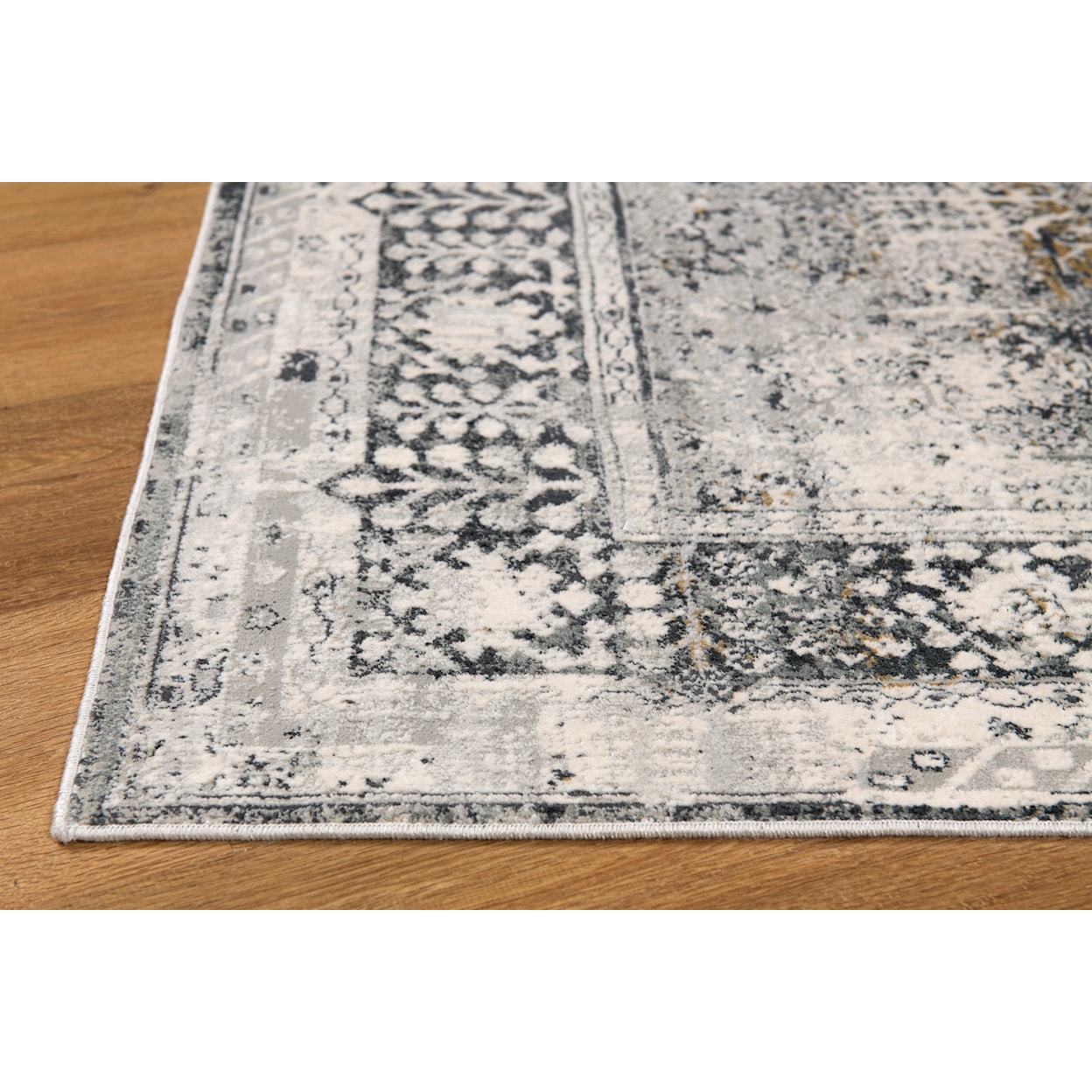 MDA Rugs Christian Collection CHRISTIAN 2X8 SILVER WHITE | AREA RUG