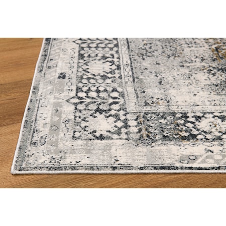 CHRISTIAN 2X8 SILVER WHITE | AREA RUG