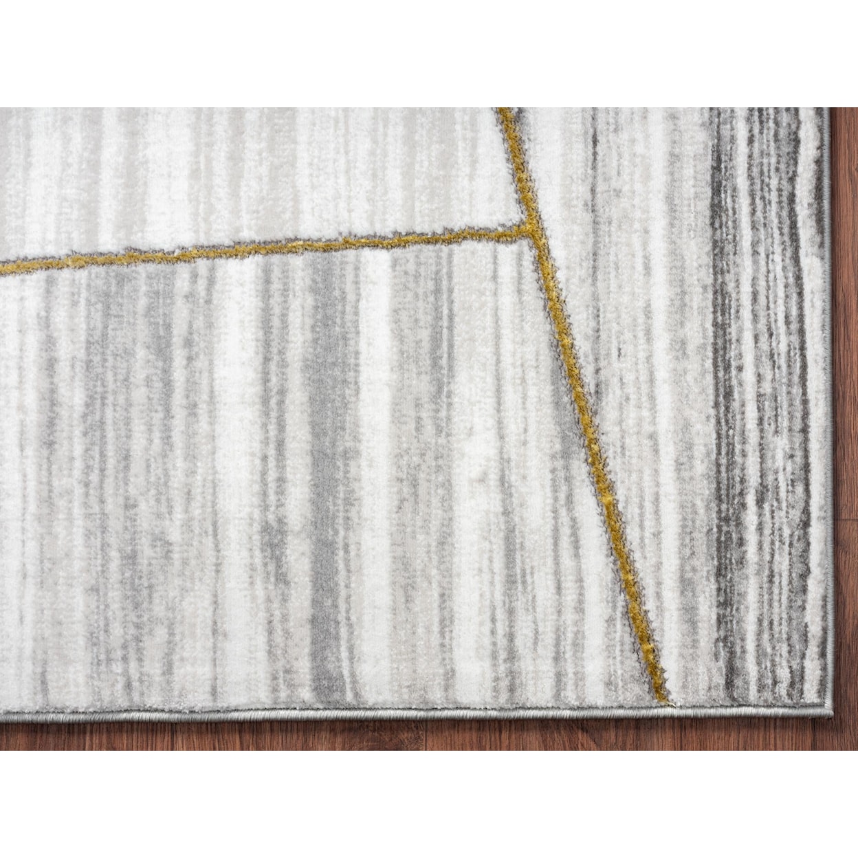 MDA Rugs Brooklyn Collection BROOKLYN 8X11 BLACK/GREY/GOLD AREA | RUG