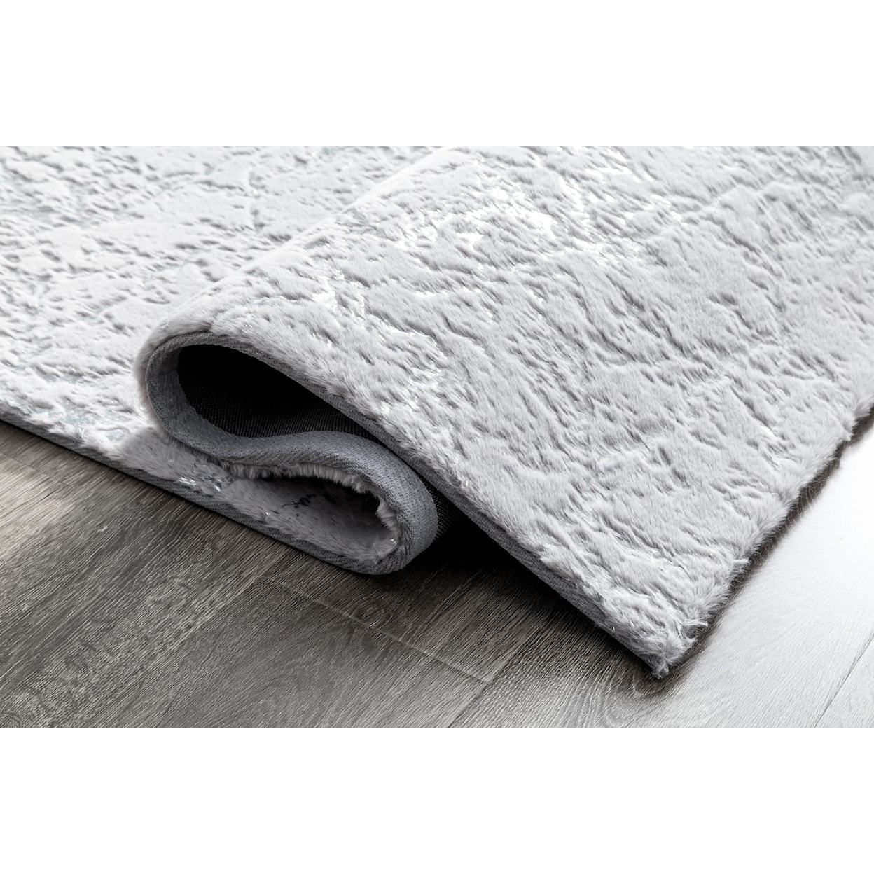 MDA Rugs Chryso Collection CHRYSO 5X7 SILVER TEXTURE AREA | RUG