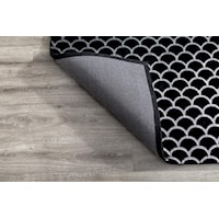 CHRYSO 5X7 BLACK/SILVER RUG |