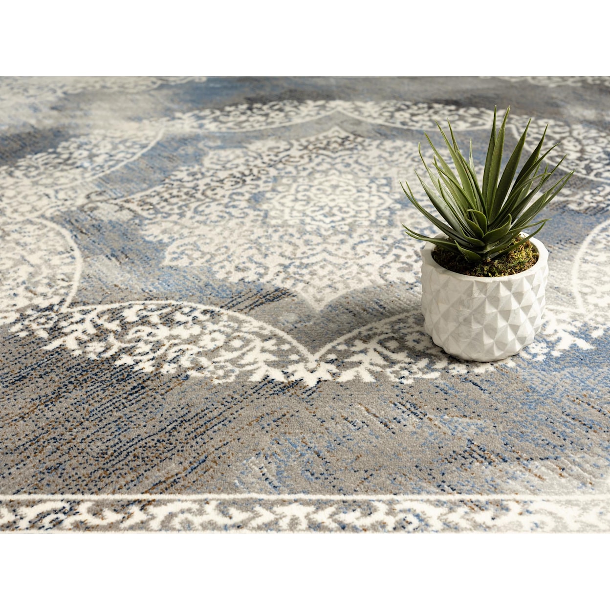 MDA Rugs Volos Collection VOLOS FADED GREY 8X11 AREA RUG |