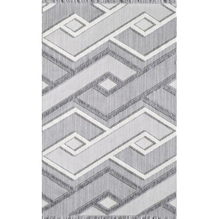 MILOS GREY/WHITE 8X11 AREA  RUG |